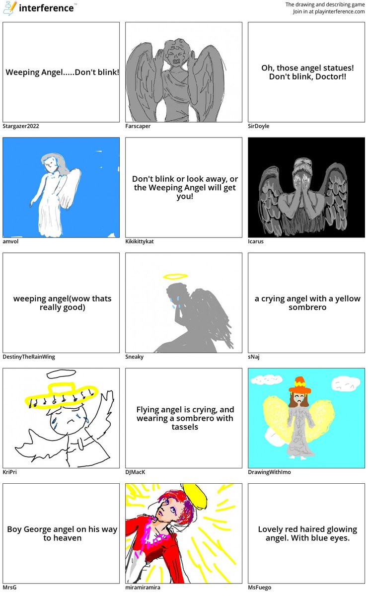 playifx's tweet photo. Loved this game today: https://t.co/ThgnjTYlew Who remembers the scary Weeping Angels from Dr Who? #DrWho #WeepingAngles #dontblink #drawings #games #artists https://t.co/Z0XpptfU29