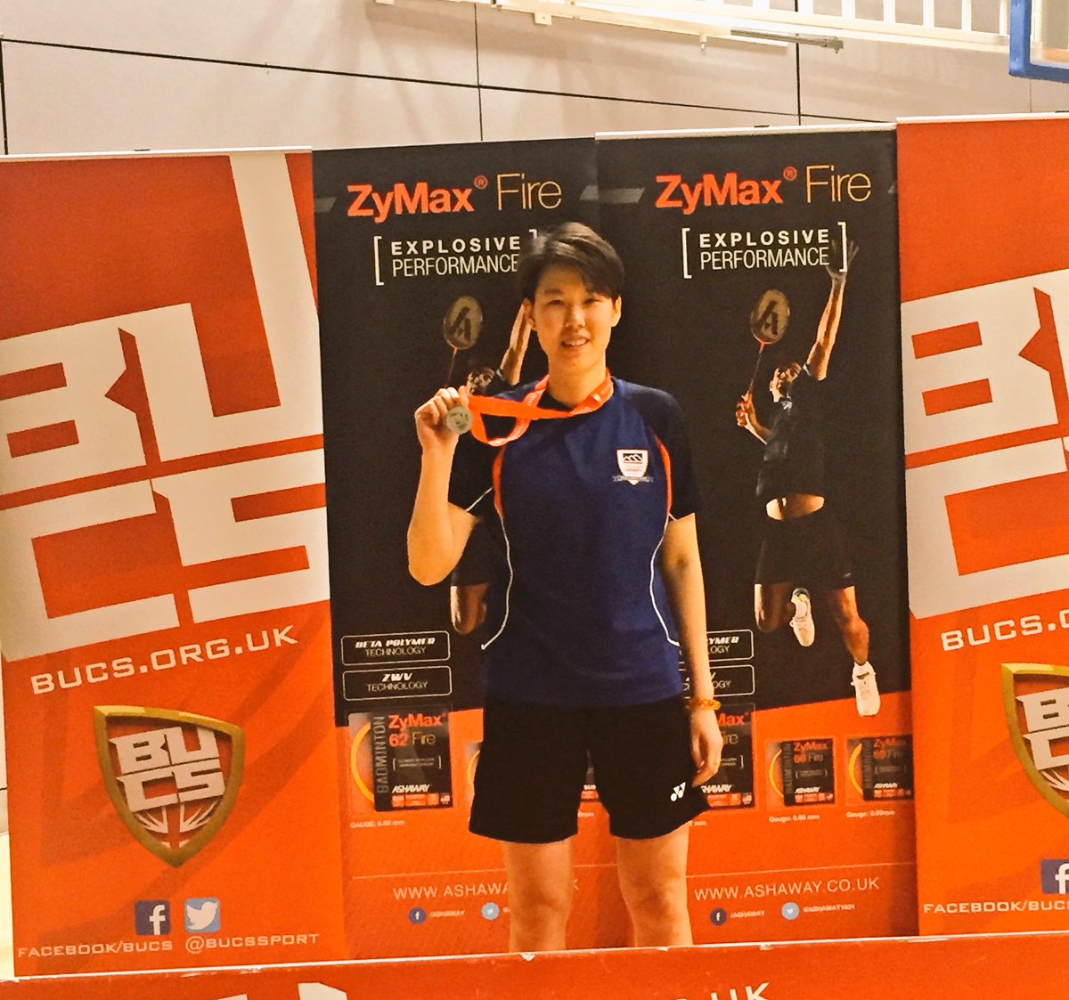 Congratulations <a href="/lyddiacheah/">Lyddia Cheah</a> 🥈 Hopefully you can go one better in the upcoming Doubles Finals! <a href="/BUCSsport/">BUCS</a> #teamderby #BUCSNationals 🔸🔹