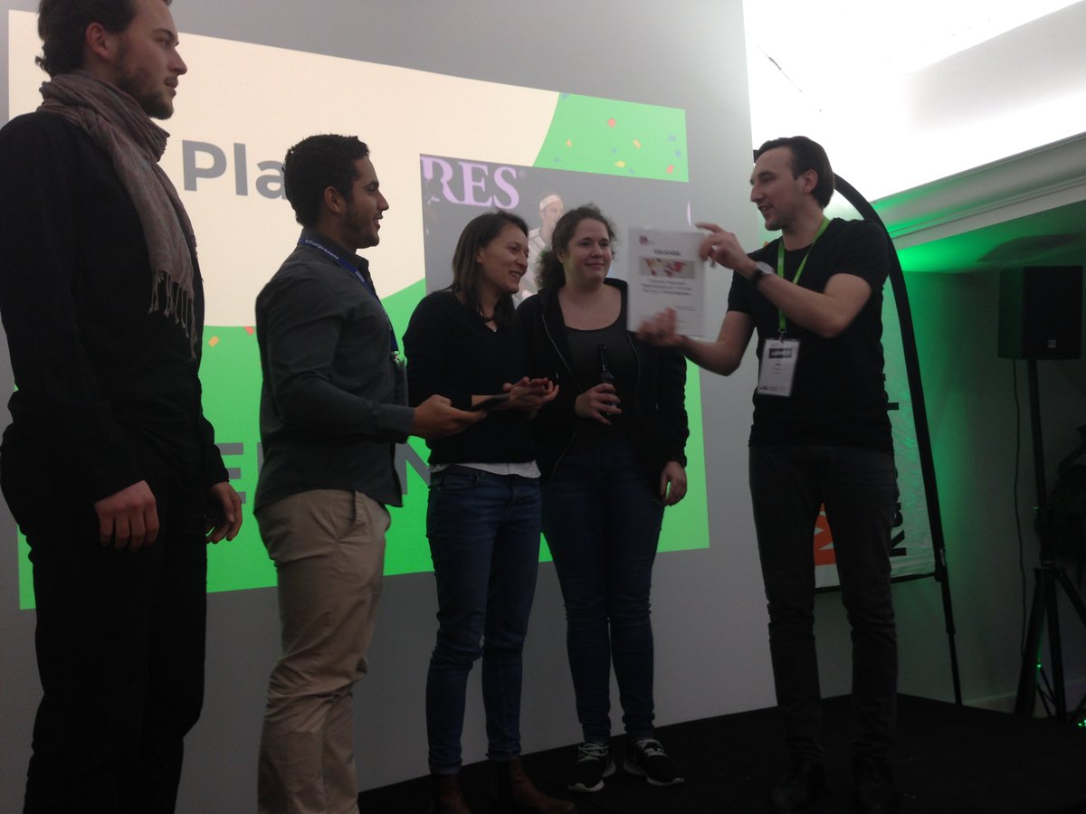 suwBE's tweet photo. Third place goes to wedonate. Congrats!!!!🎉🍾 #suwbe18 https://t.co/Udc53Ema4E