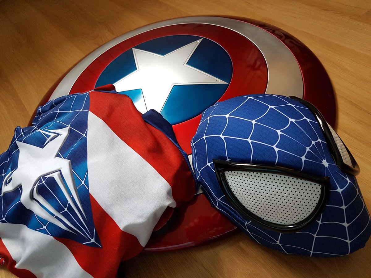 Sumaru97Cindy's tweet photo. Ready for the next convention in 3 weeks ! @JapanTours37 #France #spidermancosplay #Spiderwoman #SpiderCap #SipderCaptain #Marvel #Cosplay #MarvelLegends #SHIELD https://t.co/HioJMLS3se