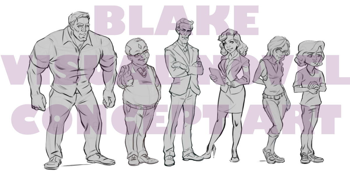 BlakeVNGame's tweet photo. Here's a sneak peak of our character concept art by the legendary Peter Kasim. https://t.co/72WAPGnw0s