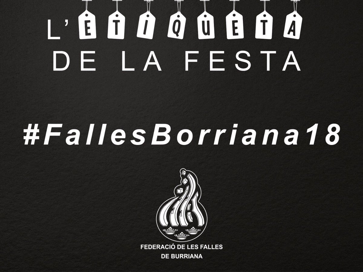 ffallesborriana's tweet photo. Torna l'etiqueta de la festa! A partir d'ara no oblides etiquetar totes les teues publicacions sobre falles amb #FallesBorriana18! Passa-ho! https://t.co/O7MPGnPLa2