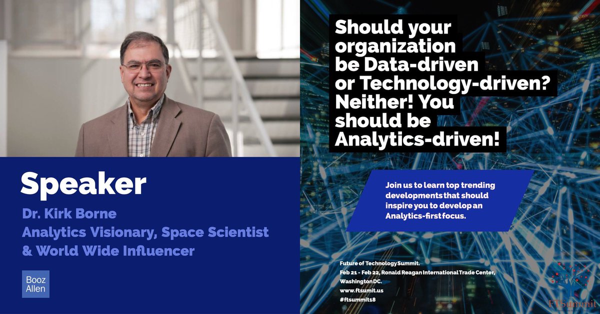KirkDBorne's tweet photo. Join me at the @FTSummitG #FutureofTechnologySummit #FTSummit18 with many other speakers to discuss #AI #DigitalDisruption #MachineIntelligence #IoT #BigData #AR #VR #Fintech #FutureOfWork and more!
Register with code FTS10 for 10% off by Feb.19: https://t.co/I8cGVwST90 https://t.co/47l43SQxXR