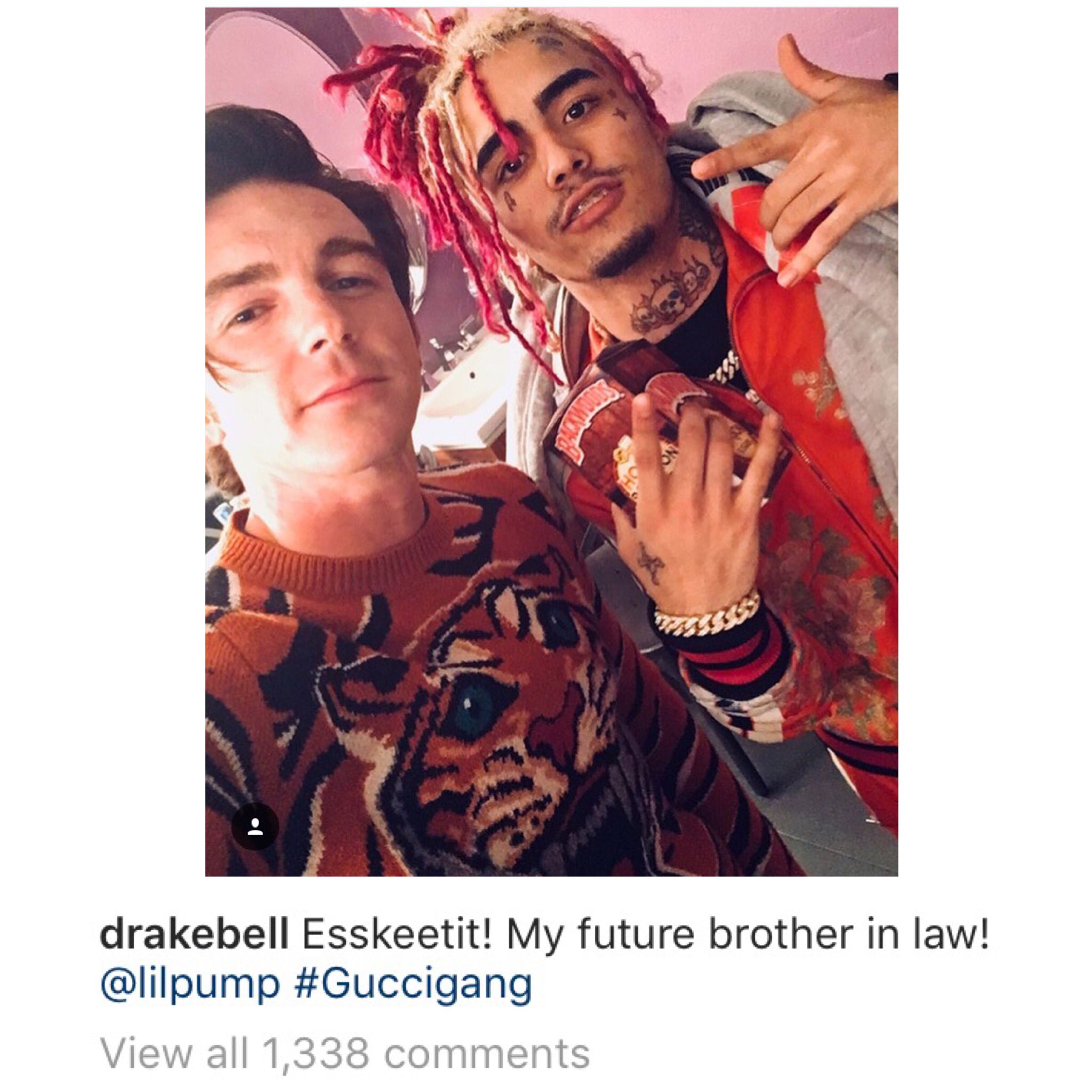 modvirke slå Blinke Pop Crave on Twitter: "Drake Bell shares photos with Lil Pump: “My future  brother in law!” https://t.co/yMPVmirW66" / Twitter