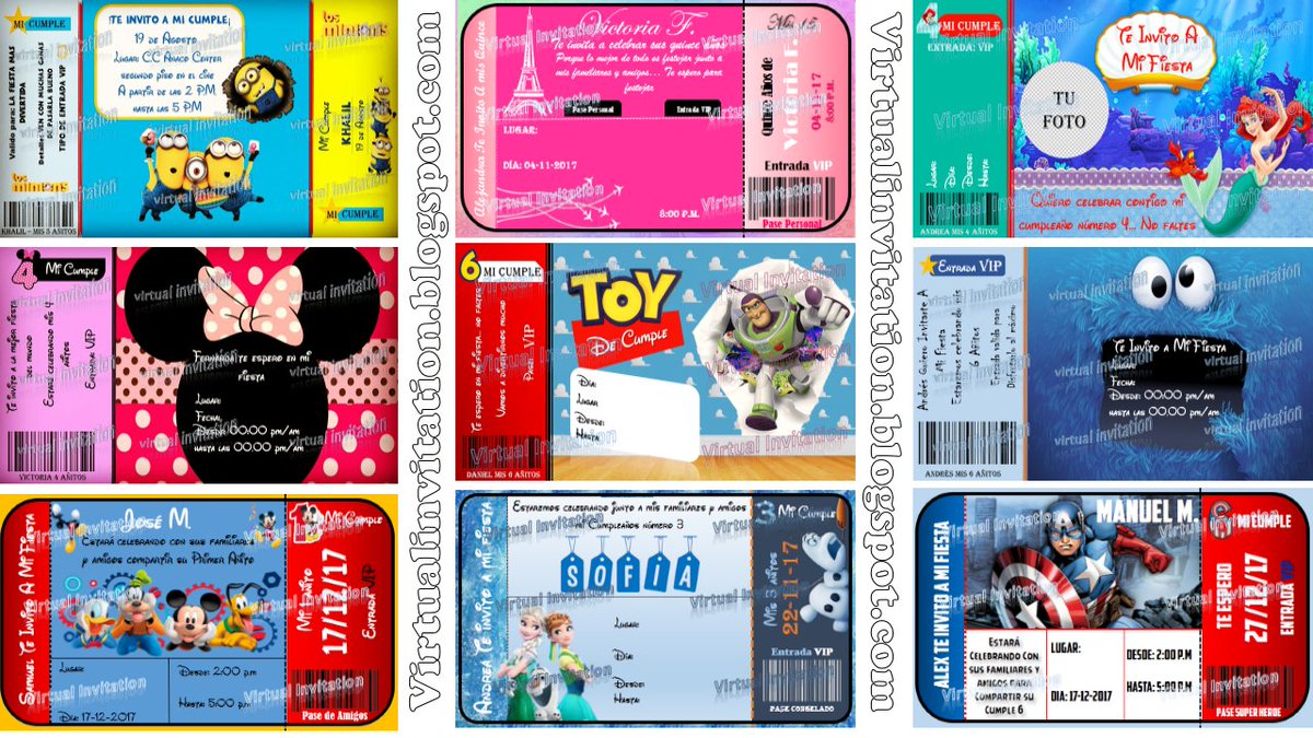 VirtualInvitat2's tweet photo. Te has perdido alguna de nuestras publicacione?... Aquí te mostramos parte de nuestros diseños #virtualinvitation #HappyBirthday #girls #boys https://t.co/bk7r5yxuIR