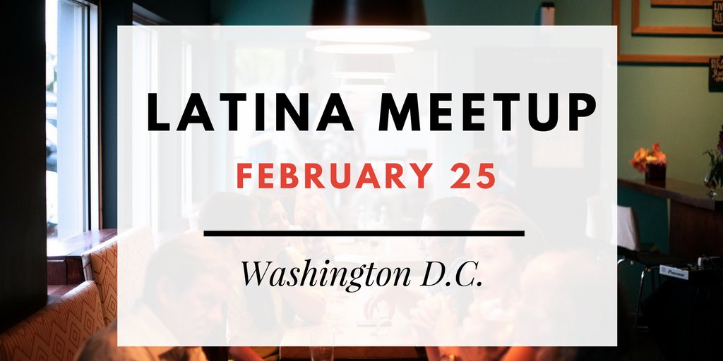 danay's tweet photo. Super excited for my 
Latina Meetup for Professionals, Entrepreneurs and Creators
on Feb 25th @tredici_dc 
47 Badass Latinas and counting have signed up!
Are you one of us?
#latinameetup #latinablogger @Eventbrite
https://t.co/nDTohunFi8 https://t.co/rboMRUvRZE