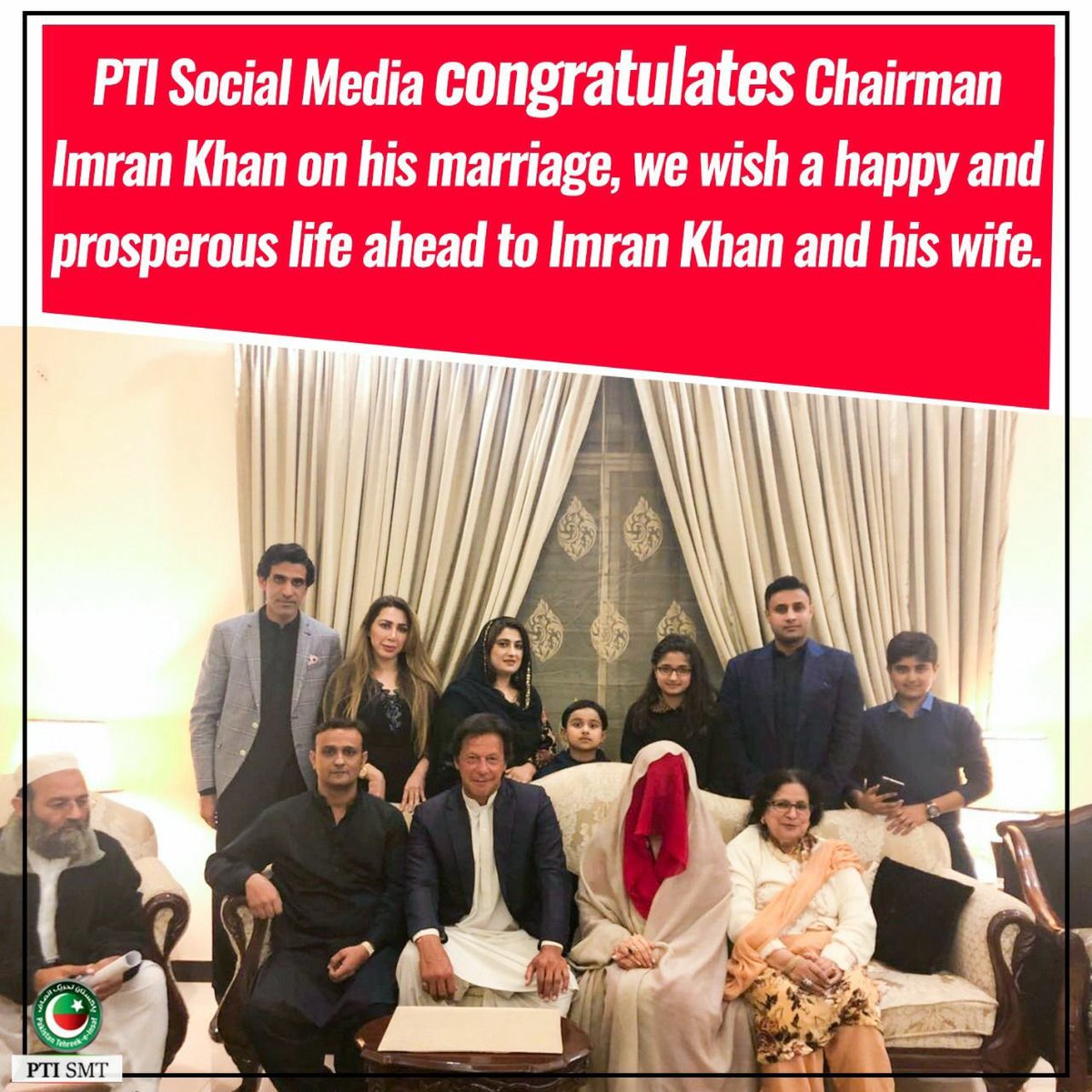 InsafPK's tweet image. PTI Social Media congratulates Chairman Imran Khan on his marriage , we wish a happy and prosperous life ahead to Imran Khan and his wife. #MubarakImranKhan