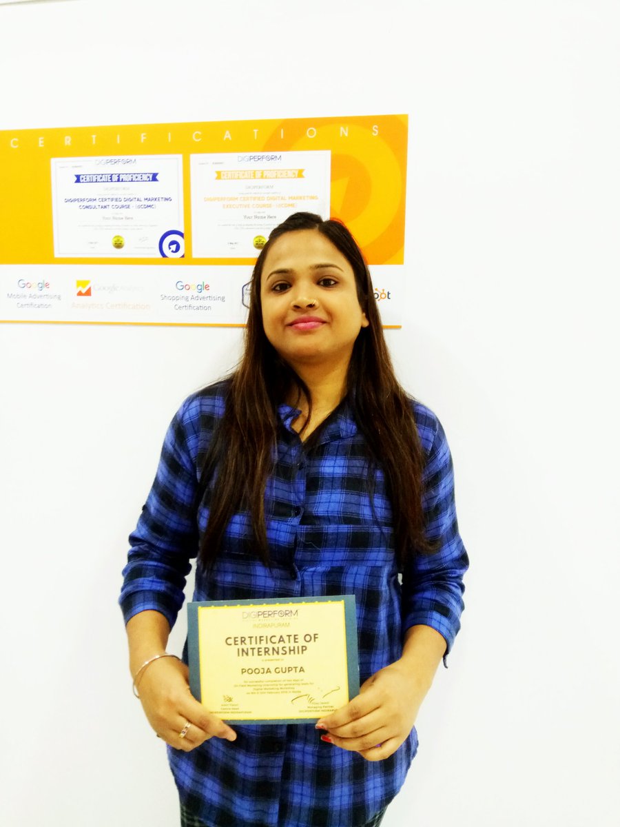 DigiIndirapuram's tweet image. Digiperformer
@simplypooja1010
@sirdilipsingh
@kanishkupadhyay 
Has got certified for lead generation campaign..
Congrats to Pooja, dilip, kanishk..
#digiperform
#askdigiperform
#DigitalMarketing
#socialmediamarketing