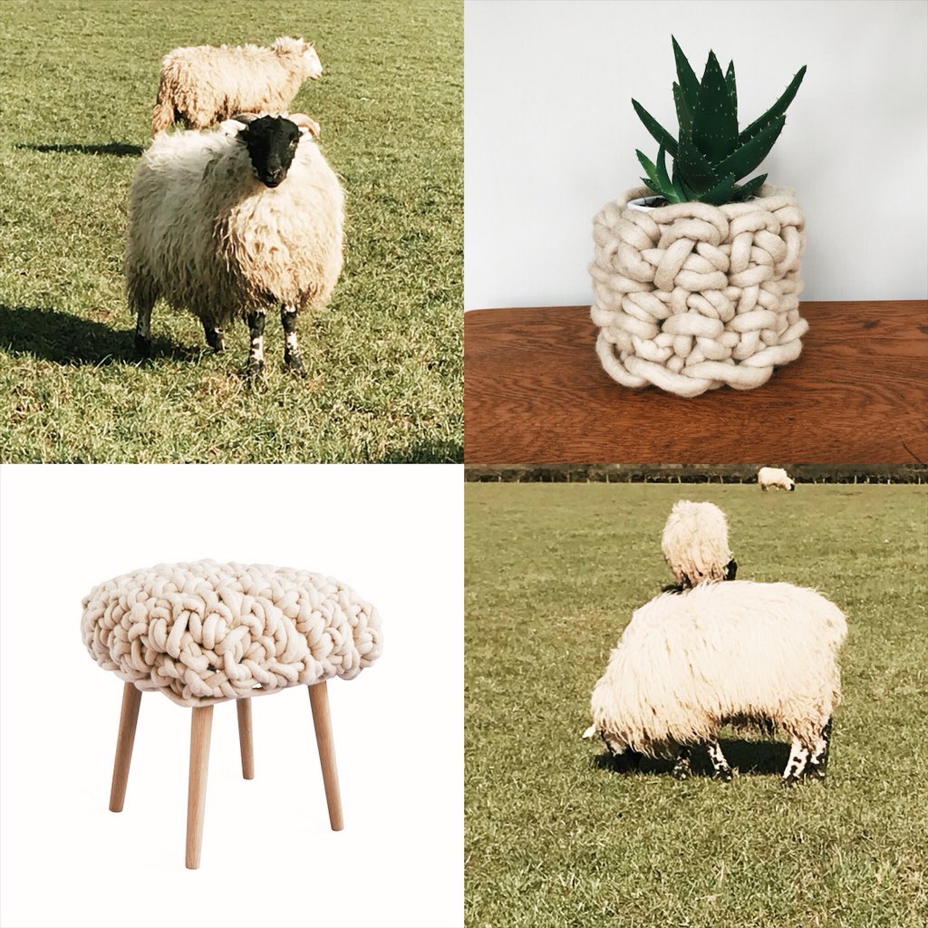 Some see 🐑, I see what I can make with their wool! #campaignforwool #wool #woolbaskets #homedecor #rustic #rusticliving #hygge #supportsmallbusiness