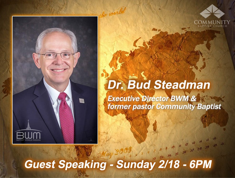 CBC_SB's tweet photo. We'd like to invite everyone out for a special service tonight. Our former pastor and current Executive Director of @MyBaptistWorld will be speaking in the evening service at 6PM.  #CBC #SouthBend https://t.co/ZDso4Nf0a3