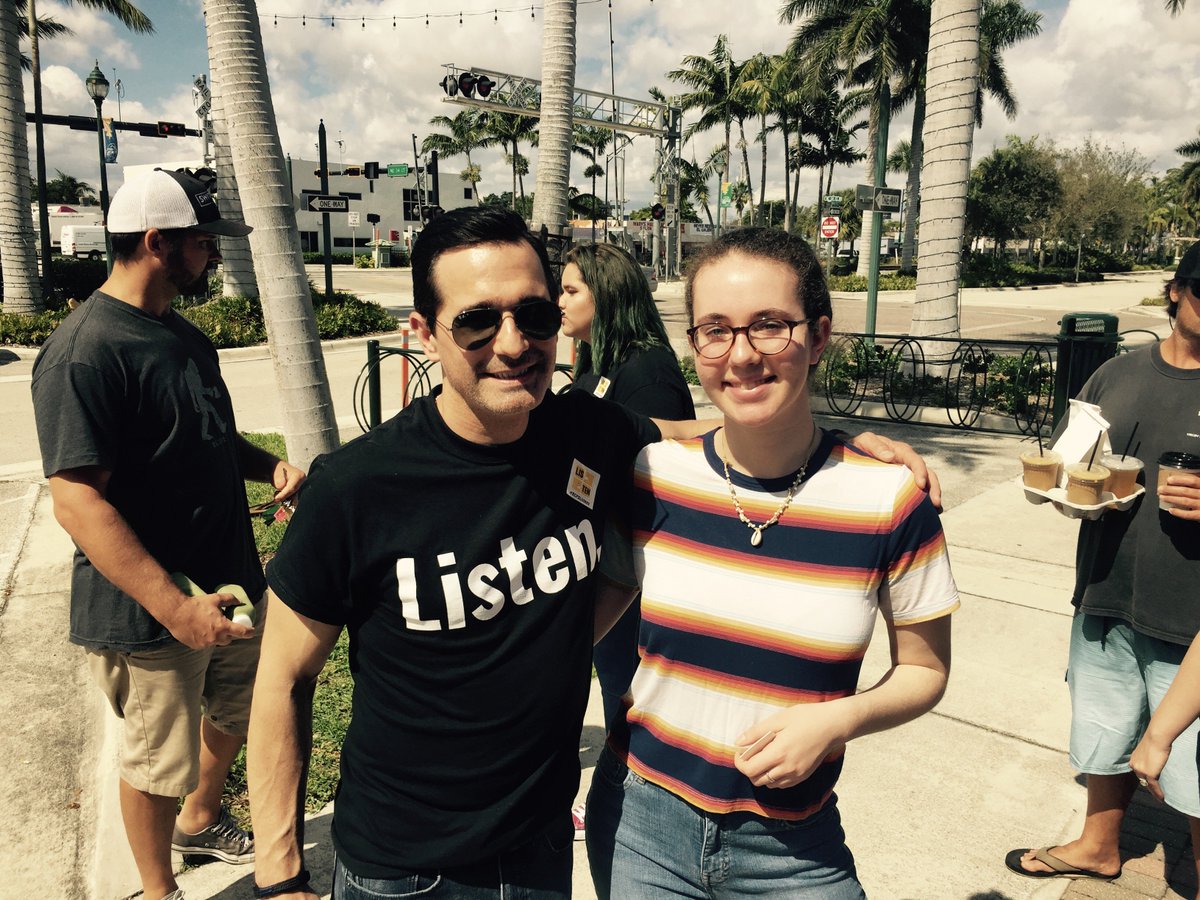 With the writer and director <a href="/erahm_chris/">Erahm Christopher</a> of <a href="/listenthemovie/">LISTEN</a> , a movie that is so relevant given the tragedy in our community. Mean't a lot to me to be able to discuss this important movie with the director. <a href="/browardschools/">Broward County Public Schools</a> @flhsprincipal