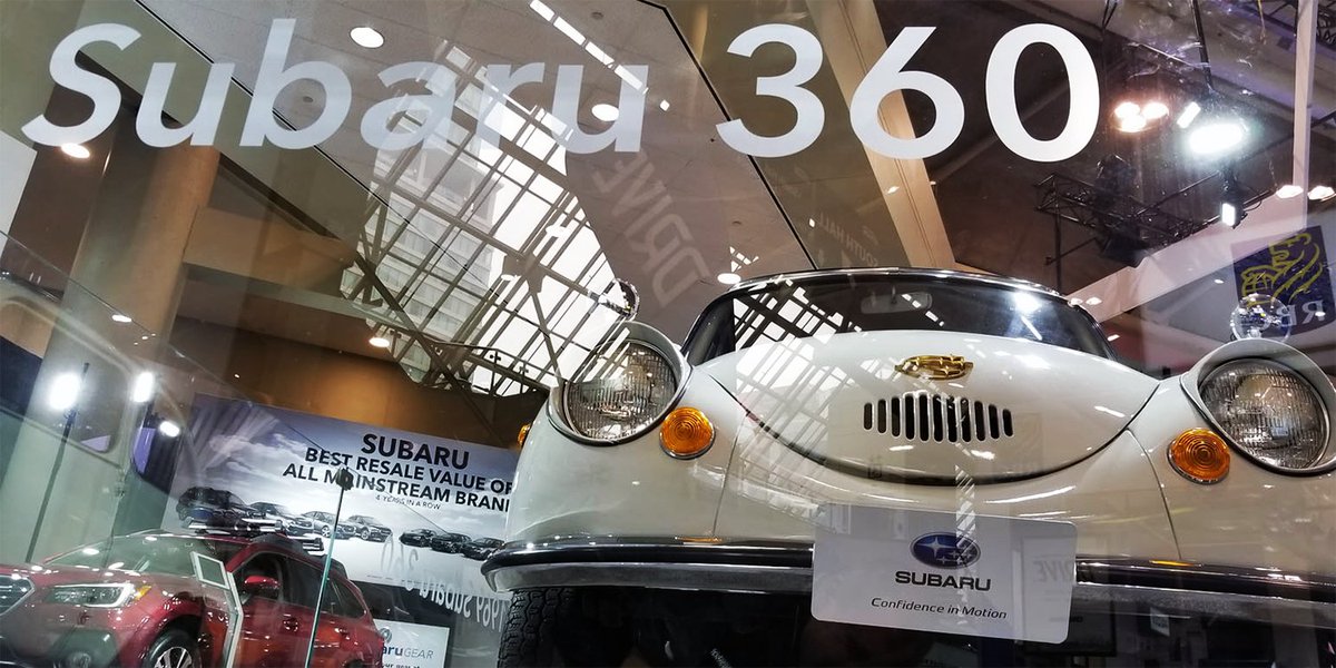 Looking for something fun to do tomorrow on #FamilyDay? How about a visit to <a href="/AutoShowCanada/">Canadian International AutoShow</a> to meet the latest additions to the #Subaru Family, including the all-new 8-seat Ascent SUV, as well as its great-great-grandfather, the tiny 4-seat Subaru 360! autoshow.ca/tickets