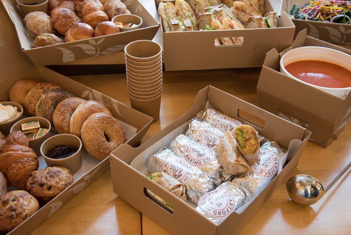 Tomorrow is the official launch of our catering program.  Don't compromise - get the best.  Breakfast pastry, salads, sandwiches, bagels and more - for a crowds big of small.  Call either cafe to place your order!