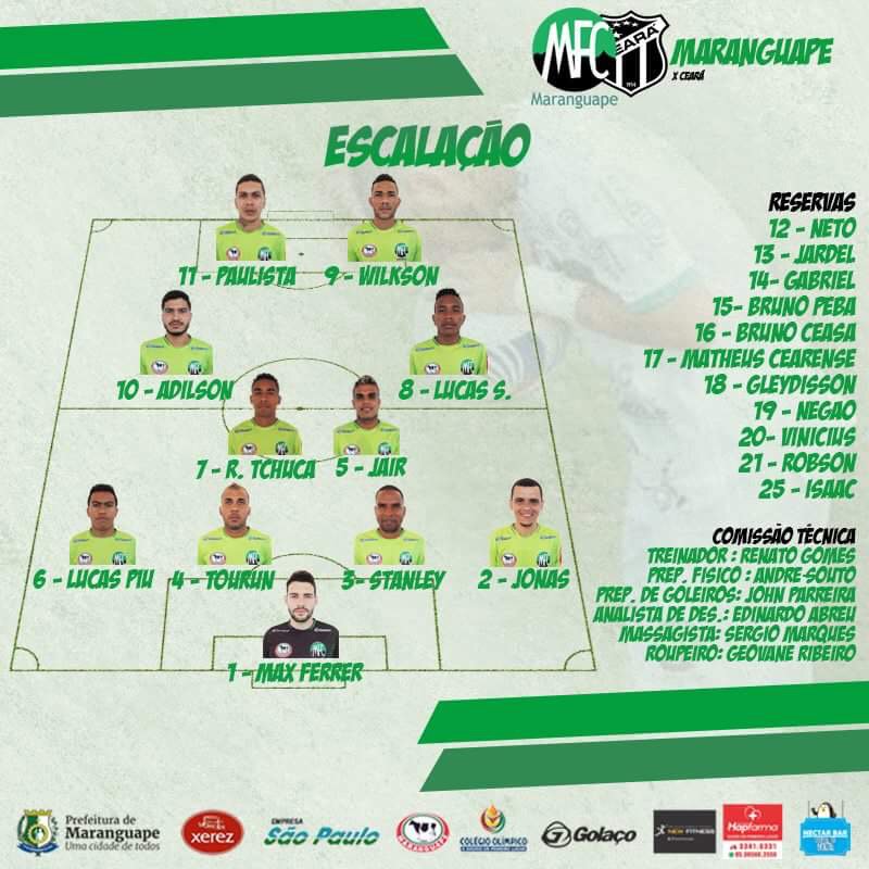MaranguapeMFC's tweet photo. Maranguape definido para encarar o Ceará no estádio Presidente Vargas. https://t.co/MbHECXvCgH