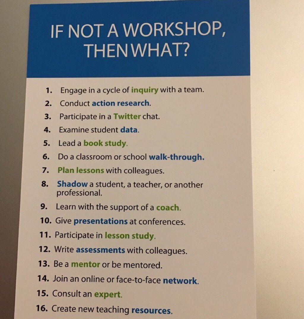 chrisclinewcps's tweet image. PD is not a one time “thing” or a workshop. Great educators participate &amp;amp; seek out their own PD #wcpsmd #edchat