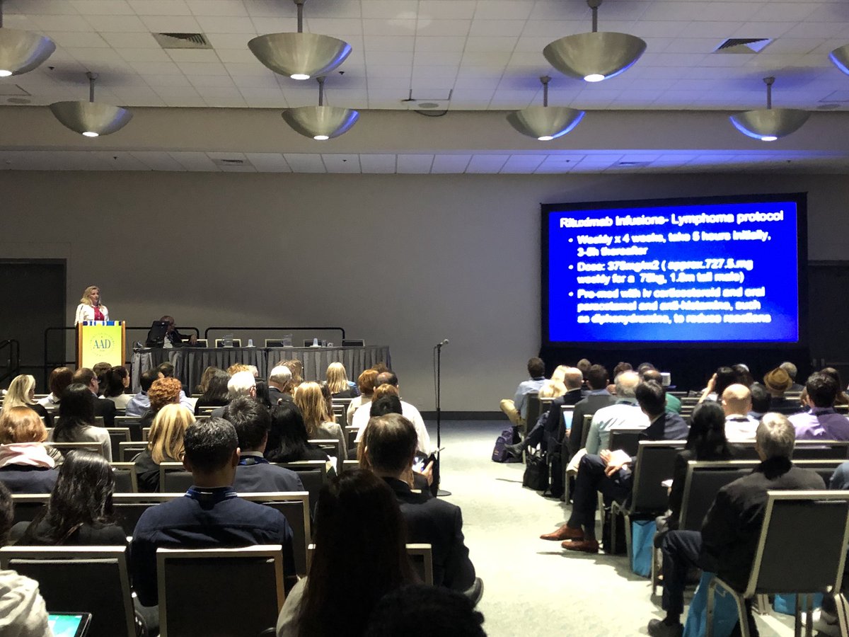 Excellent overview of AIBD and biologics from <a href="/DedeeMurrell/">Dedee Murrell</a> <a href="/AADskin/">AAD</a>
