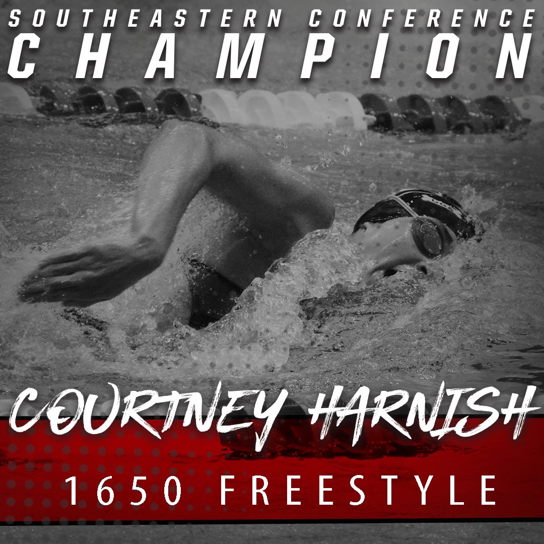 Georgia's Courtney Harnish is the 2018 SEC champion in the women's 1,650-yard freestyle! #SECSD18