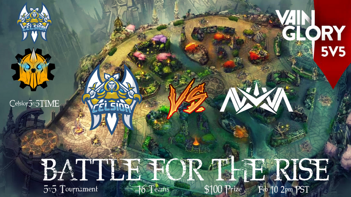 CelsiorEsports's tweet photo. Hello and welcome to the final day of The Battle for the Rise tournament! First up we have 
@CelsioreSports vs @NovaeSportsTeam 
Live NOW!
English: https://t.co/THl8KweOR6 
Spanish: https://t.co/2JbiiM2CYh 
🎙️@EvT_Imperium and @Endless55vg and @NoInterNoLife https://t.co/niROkcFaaP