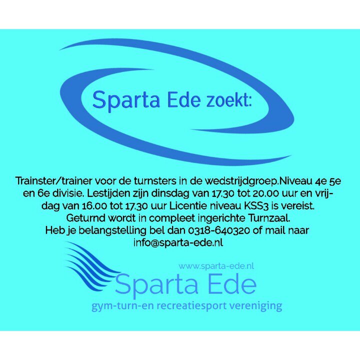 GVSpartaEde's tweet photo. Info@sparta-ede.nl https://t.co/O0YwYfFau1