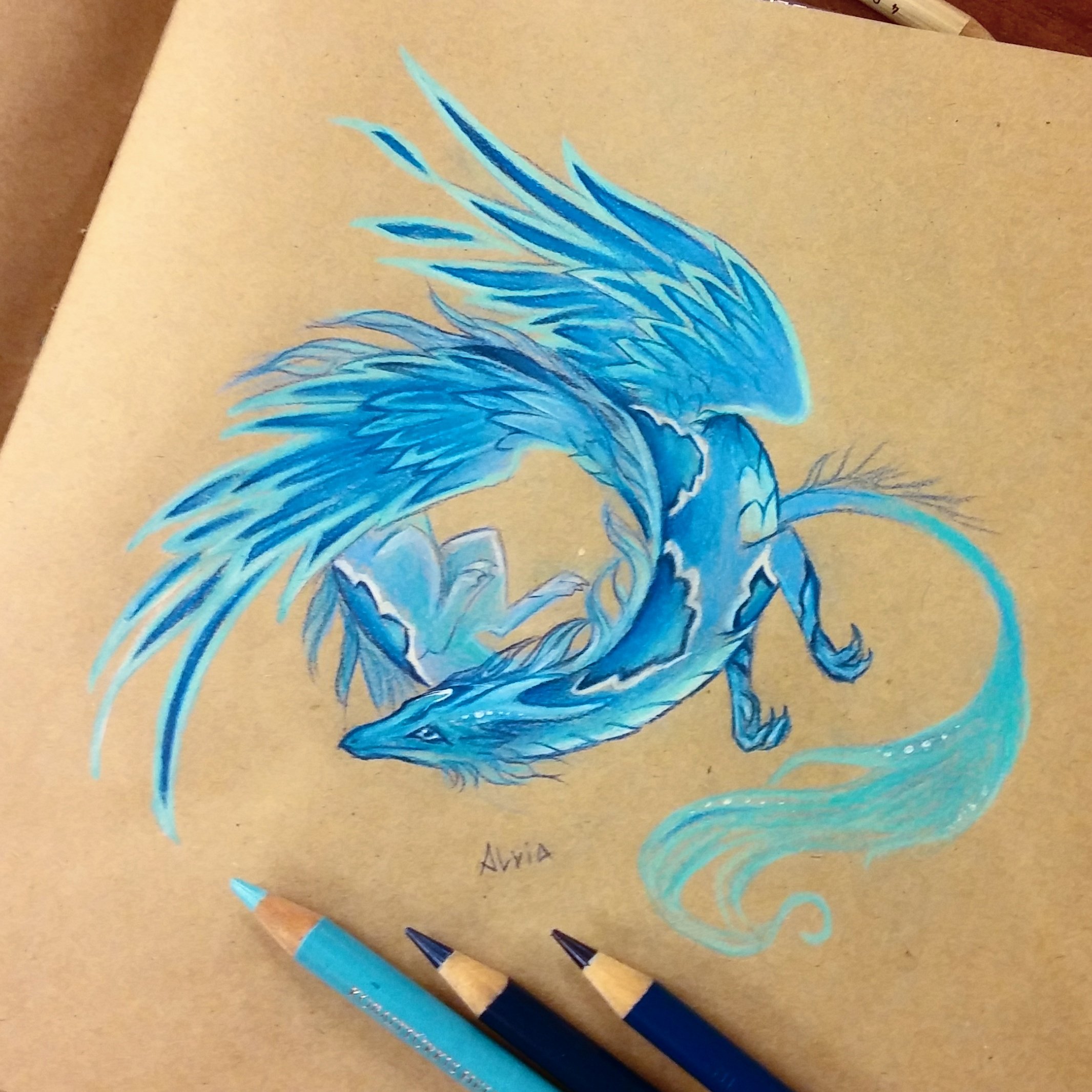 Alvia Alcedo on X: "Cold air dragon ✨ #dragon #blue  https://t.co/MhbKNqzrDi" / X