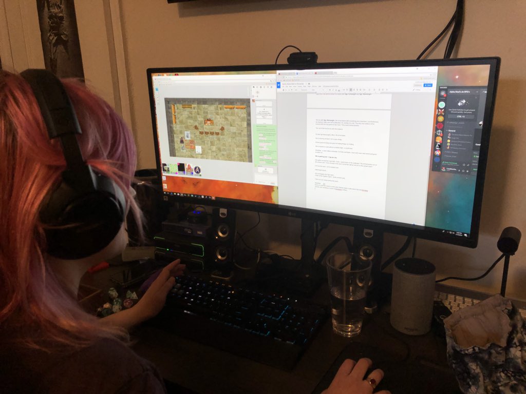 ConditionNerd's tweet image. Emma is participating in an #alphamod #dnd game today! #alpha #criticalrole #5e #discord @jointeamalpha