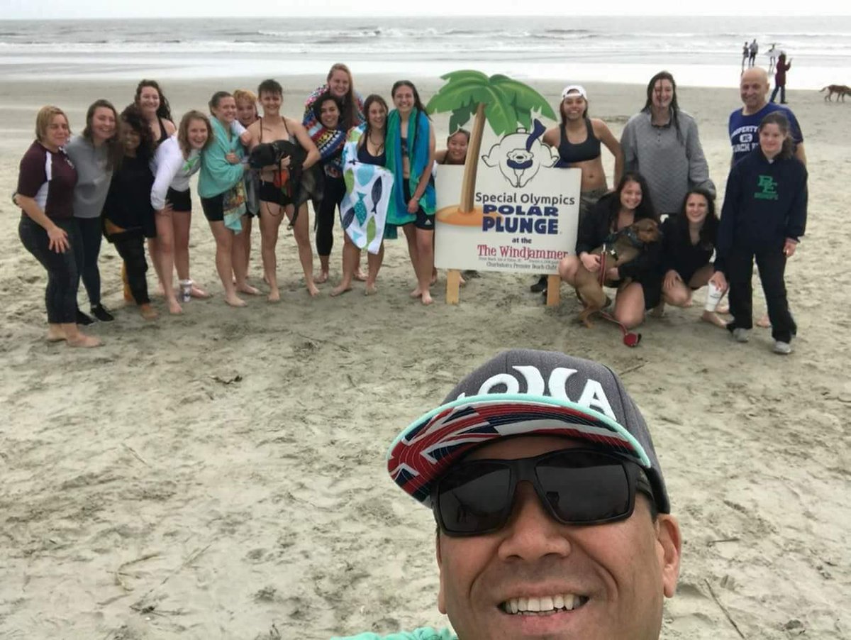 CofCWomensRFC's tweet photo. A huge thank you to everyone who helped fundraise for the Polar Plunge! We had a fun time on the beach while supporting a great cause! https://t.co/C0cOsCkKmx