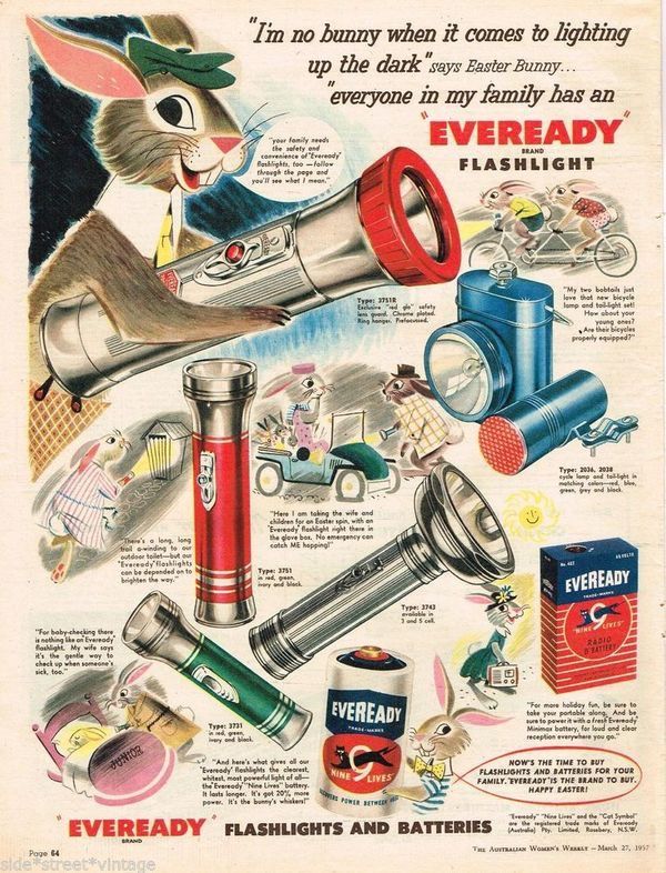 old eveready bike lights