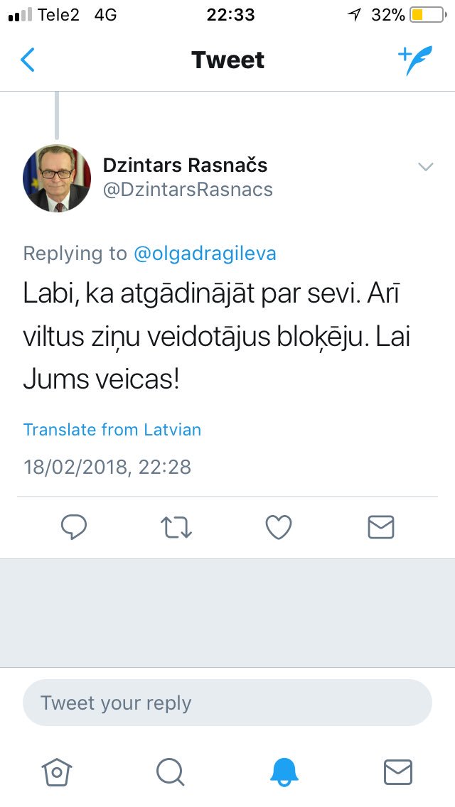 Toes bar Portico Arnis Krauze on Twitter: "@olgadragileva @DzintarsRasnacs Lūdzu,  nobloķējiet arī mani. Kolēģe nepavaicāja neko tādu, lai valdības ministrs  šādi reaģētu pret sabiedriskā medija žurnālisti. Jūsu kolēģe, Saeimas  priekšsēdētāja Ināra Mūrniece uz pēdējo dienu