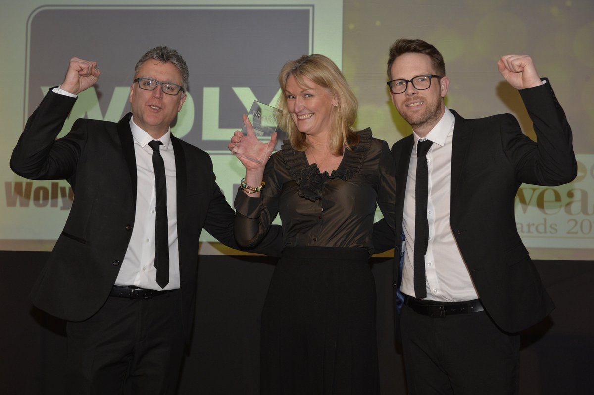 FootwearToday's tweet photo. Shoe Care & Accessories Brand of the Year Award goes to … #Woly - @VdeBShoeCare! #Congratulations #FIA2018 https://t.co/Hd3J8WS9b3