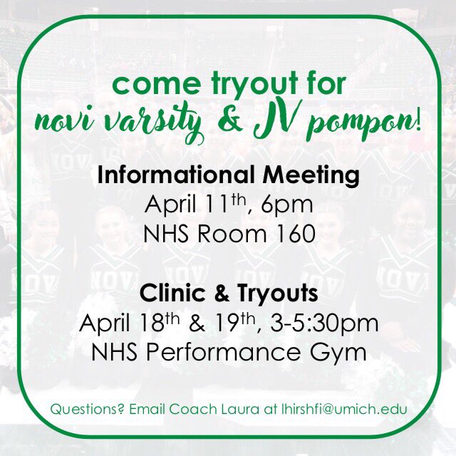 Novi Varsity Pompon tweet media