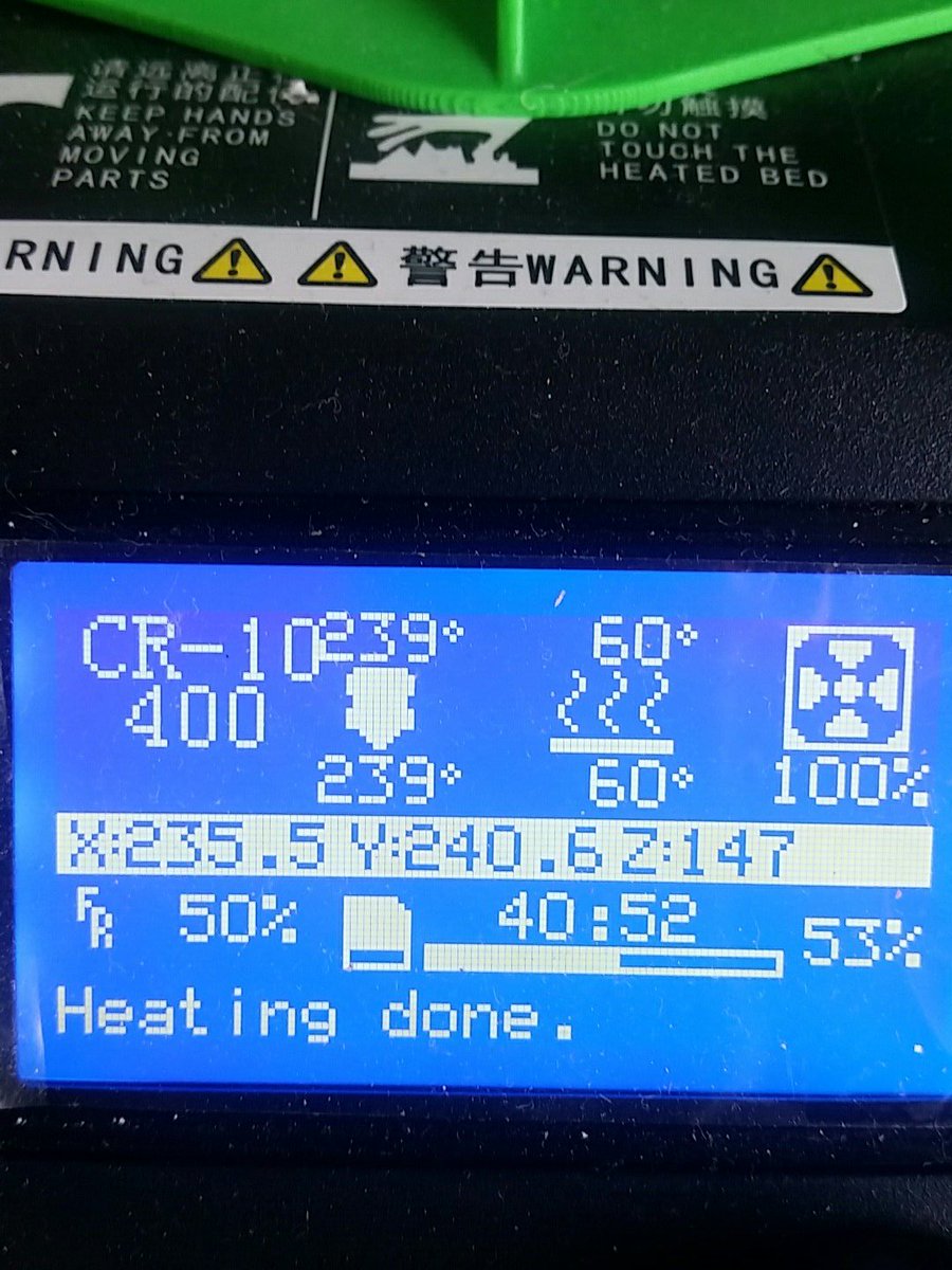 edmonton3dprint's tweet image. 40.52 hours in from the start time. Had a hick up with the fan 20 hours ago. #Creality #CR10S4 #niceprinter #3dprinter #3dprinting #maker #making #tech #bigdata #edmonton3dprints edmonton3dprints.ca 
Will post pick when compared.
What couldn't be?