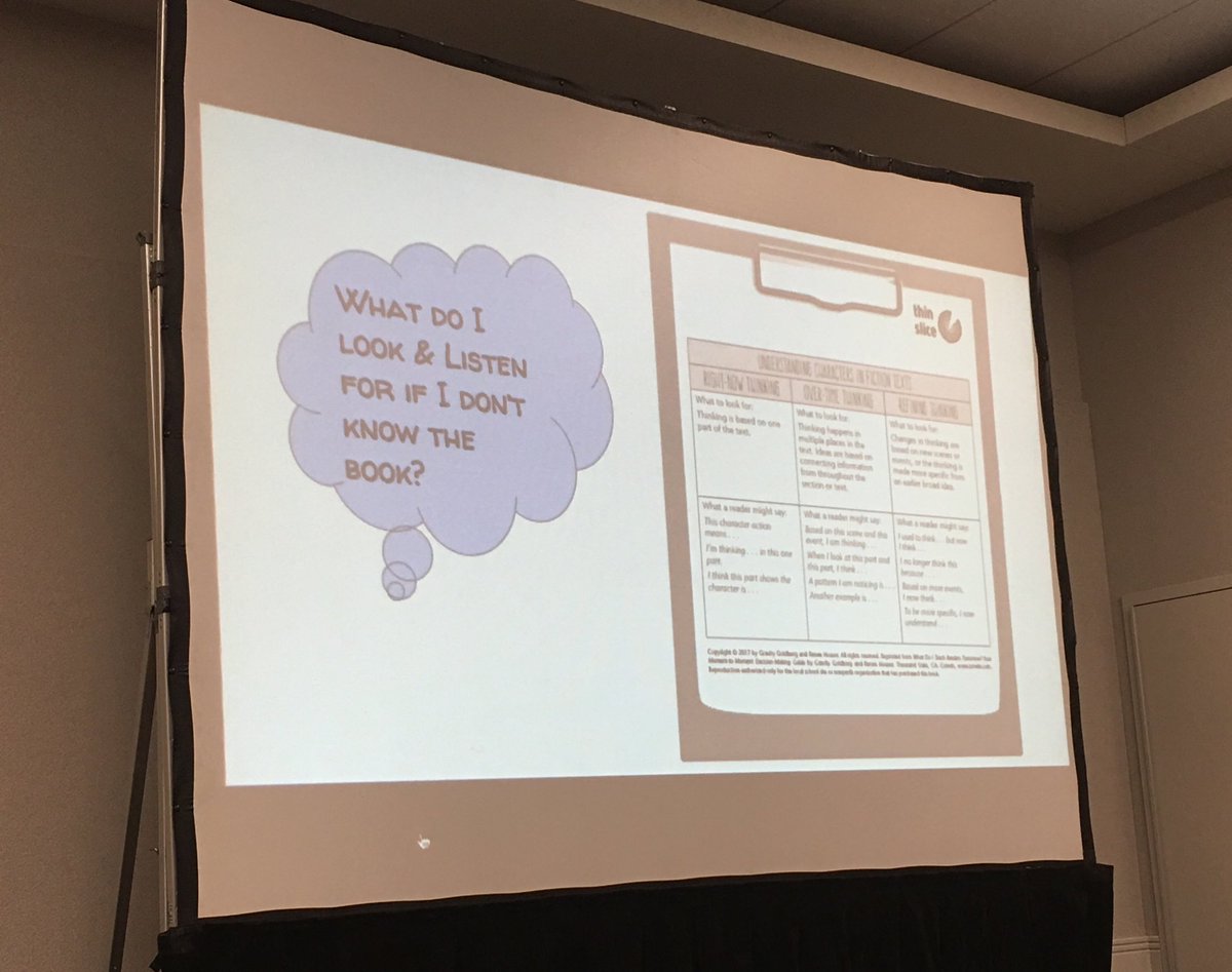 megan_schoff's tweet photo. “We don’t teach the book. We teach the kids in our class and we’re teaching thinking to unlock any book!” @gravitygoldberg @ReneeDHouser #teachtomorrow #rrchat @CWEOFFICE https://t.co/6me5UMi4hP
