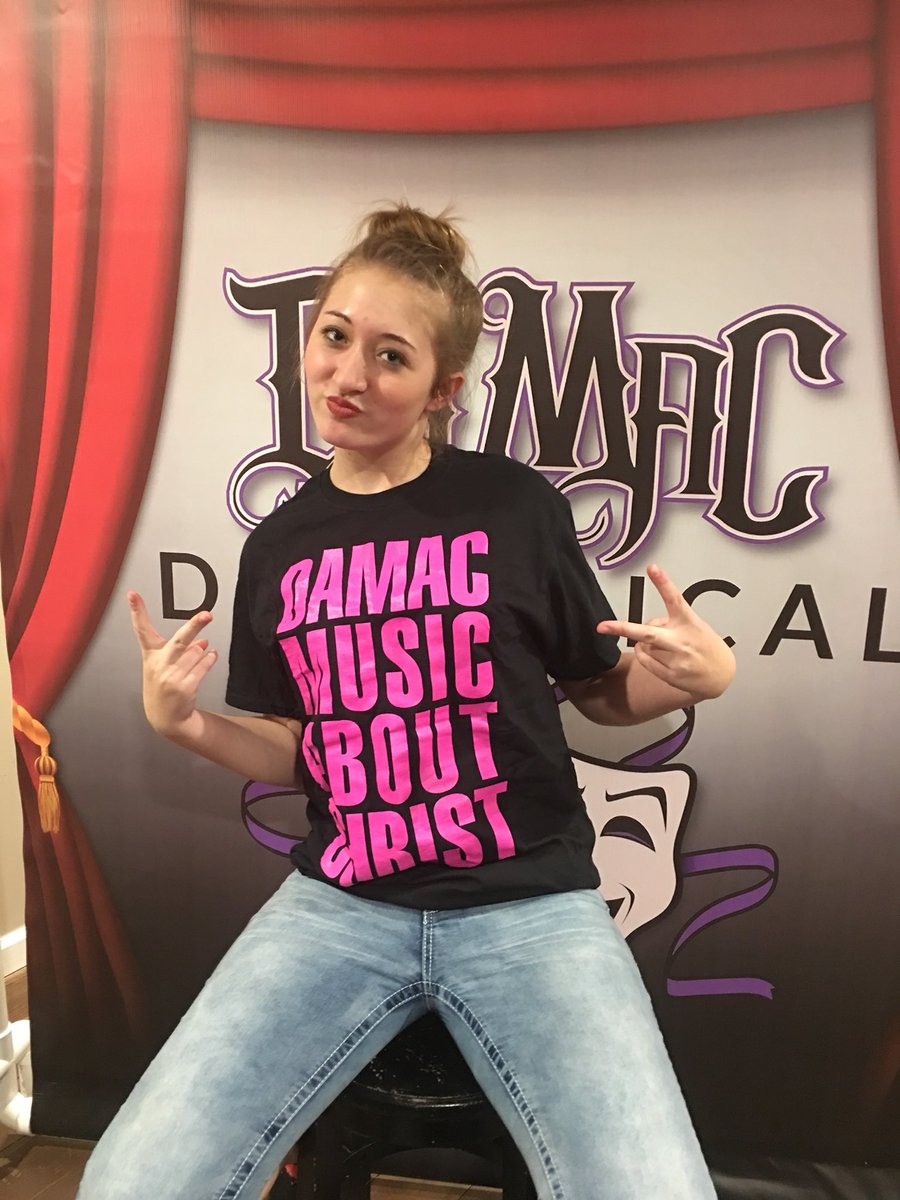 Damacmuzik's tweet photo. 1. She came to a #damacdamusical 2. She helped setup &amp; tear down 3. She got some #DamacMerch Congrats - you are #dafanoftheday https://t.co/BeUrgr8cTj