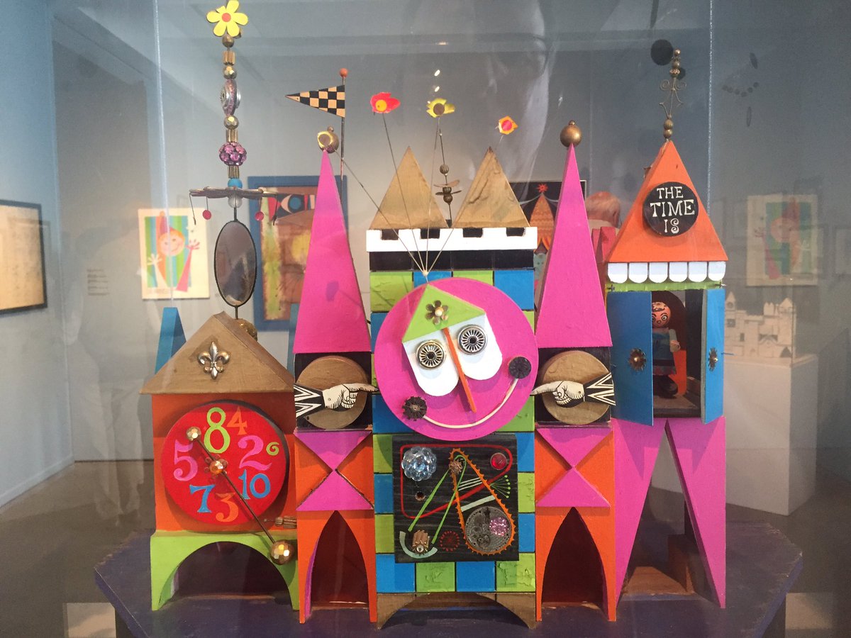 CaptainNemo86's tweet photo. At the Rolly Crump exhibit at the Oceanside Museum of Art - last day! Rolly will be here at 3:00pm! So excited! 😊🚡 https://t.co/kFgCWit4Gw