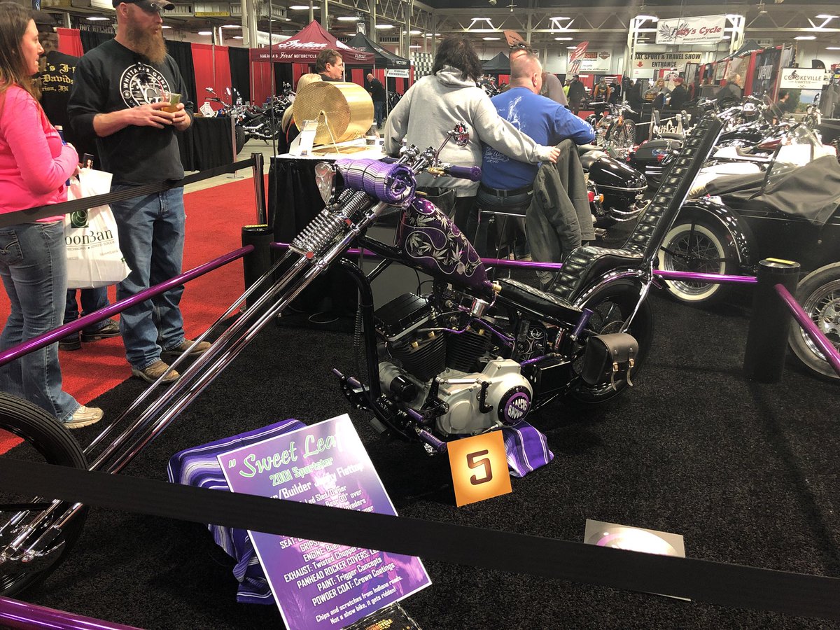 “Sweet Leaf” owned by Johnny Flattop has won the people’s choice award at the Biker Showcase