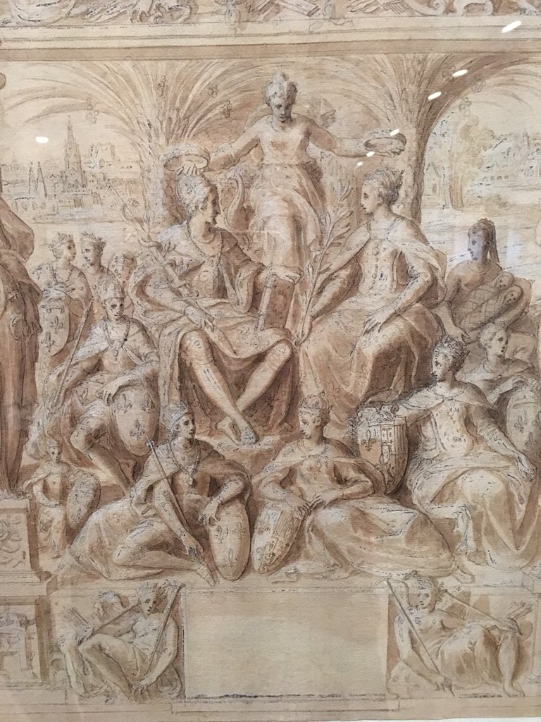 mathieudeldicqu's tweet photo. La première exposition jamais organisée sur Antoine Caron se tient en ce moment @CourtauldGall. Épatants dessins pour les tapisseries des Valois conservés @UffiziGalleries https://t.co/pG2AcKOo0m
