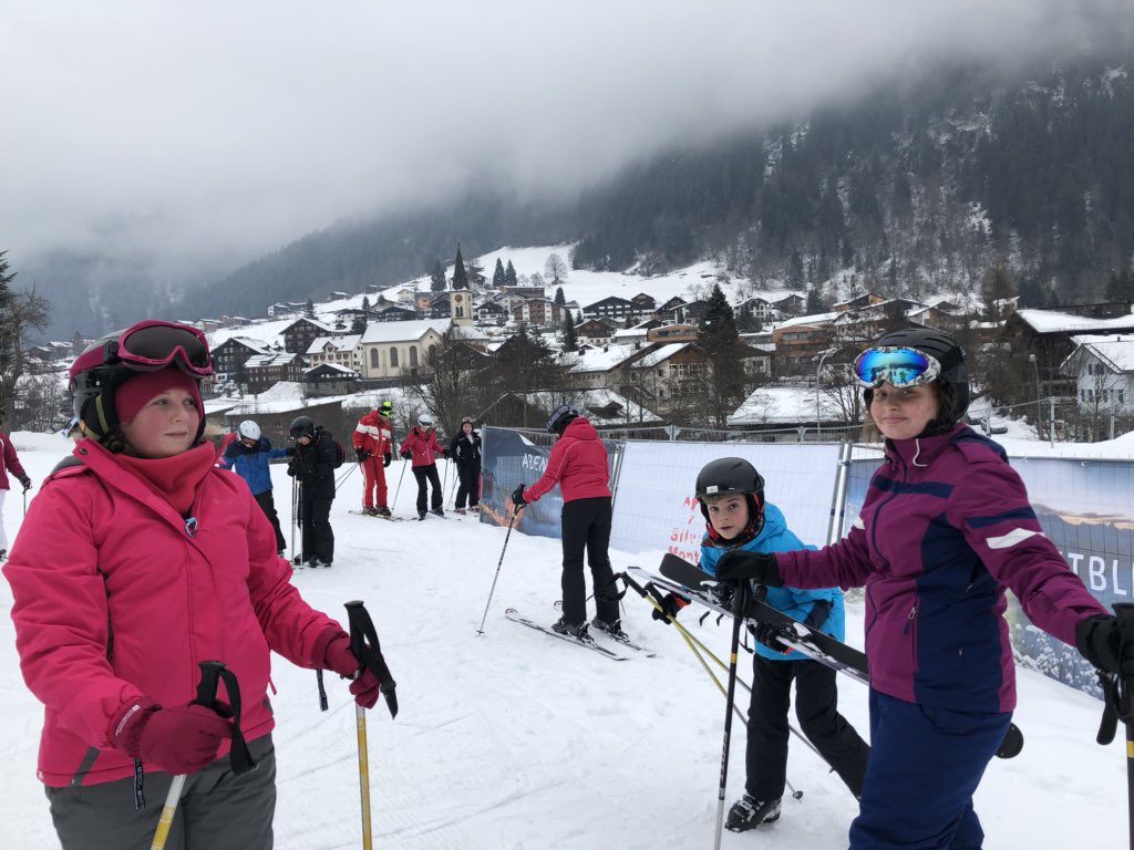 CoedcaeSchool's tweet photo. It’s been a fab first day in Austria. Light snow and serious skiing! Lots of fun at lunchtime too! Can’t wait for tomorrow! #greatkids https://t.co/XJ9V8HMb5o