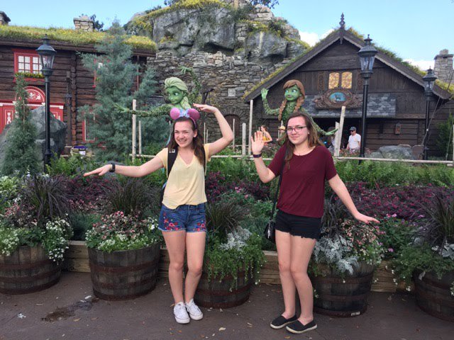 Band twins in the parks. #ghsband #genevapride #twins
