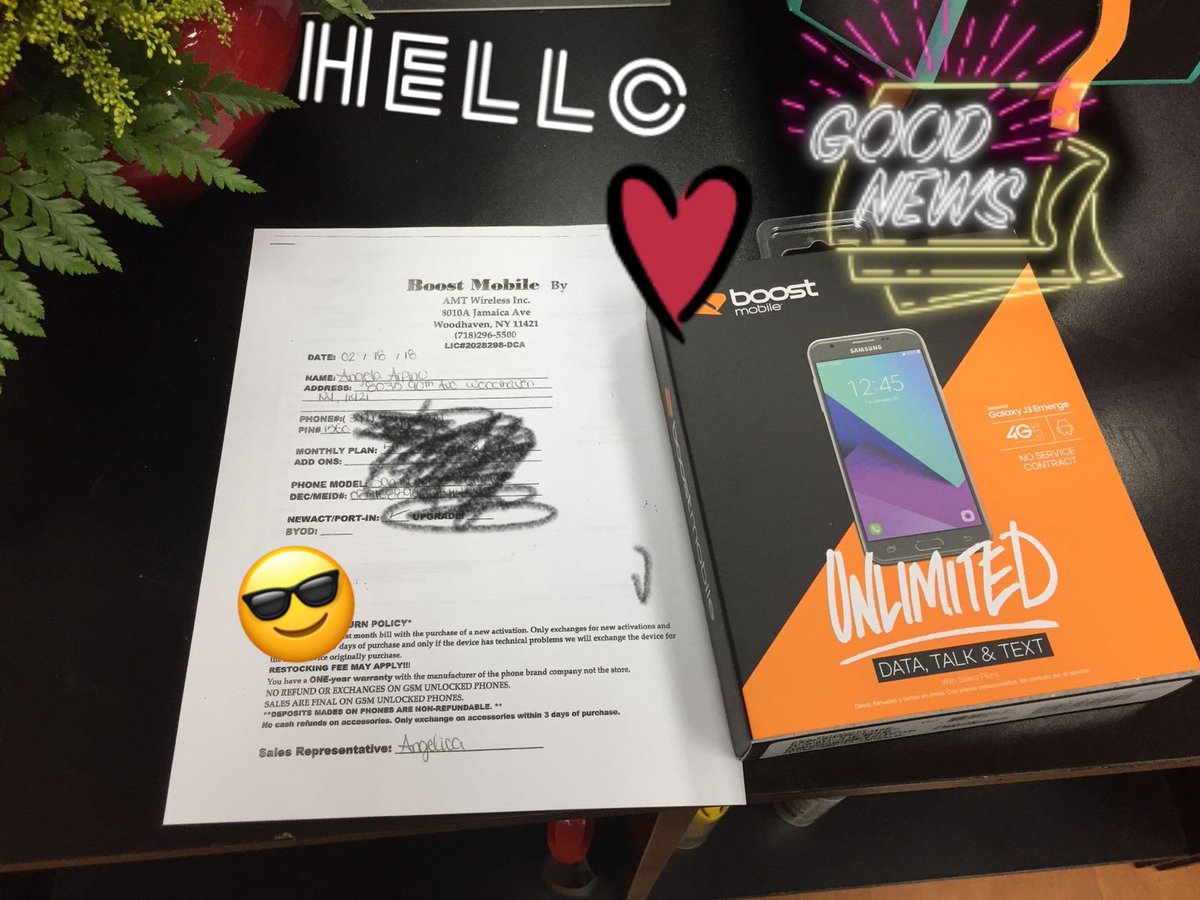 AmtWireless's tweet photo. NEW ACTIVATION SUNDAY ππ€πβ€ #BYEBYEMETRO #HELLOBOOSTMOBILE #TaxSeasonKickOff @AmtWireless @SpgBarias83 https://t.co/dAOmdGvliD