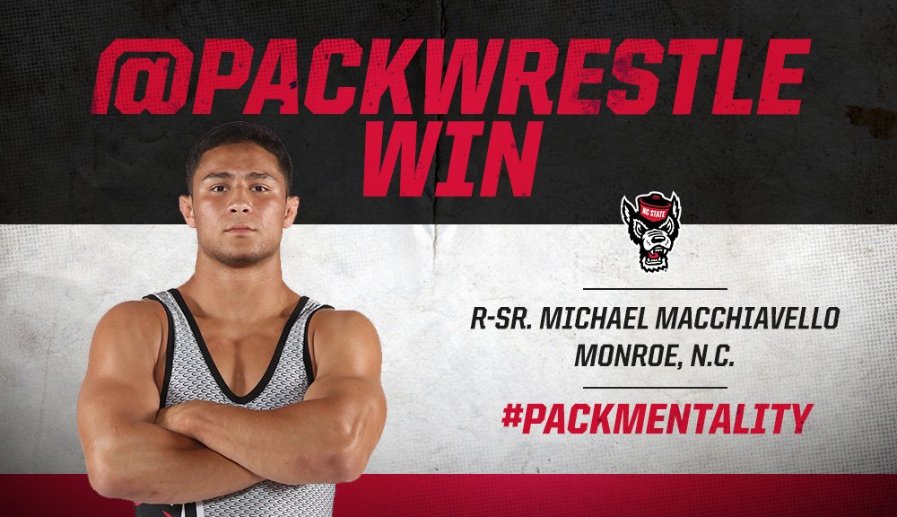 PackWrestle's tweet photo. 197 | Moore escape, MACHIAVELLO TAKEDOWN with 5 seconds left - DEFEATS #1 Moore 7-5!!! #PackMentality

NCSU 3 | OSU 3 https://t.co/RwOVZWwvER