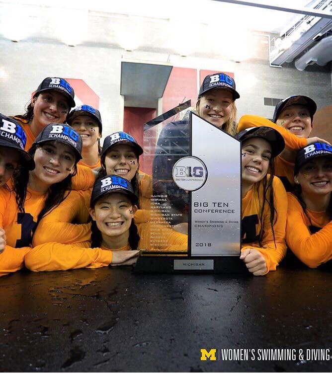 Sierra_Swims's tweet photo. I still can’t believe that we did it! I’m so blessed and overjoyed to have this team around me. Every single person has worked so hard this season and it paid off! Now it’s time to get ready for the next step! #goblue #enjoythejourney #threebeat https://t.co/CmHUgoCaLl