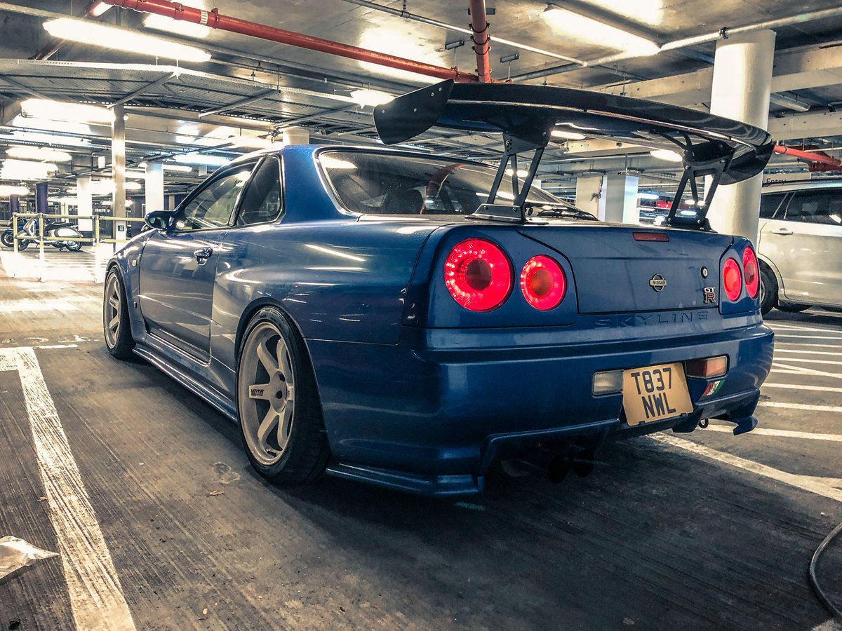 rowanhorncastle's tweet photo. Had the tiniest of blats in @markriccioni's new, wonderfully silly but completely legit purchase. Remember kids, no matter what people tell you, you can always follow your 2 Fast 2 Furious dreams #BaesideBlue #RB26forLyfe #MuchBoost #MuchNoise #MuchSpeed #MuchDiff https://t.co/Qon8C8KeG9