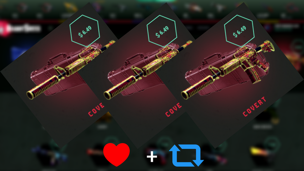 DaddyskinsCSGO's tweet photo. MORE COVERT CASES!
3X Covert Cases 3X Winners

👊 Like&amp;RT
👊 Follow us
👊Tag 2 Friends

you asked for it, we delivered.💜

Check out the case here: https://t.co/wOT0QYrJ00 https://t.co/C4OZBRDacU