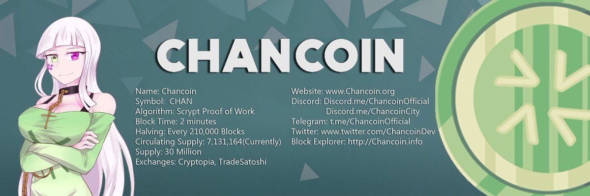ChancoinCity's tweet photo. Chancoin is an imageboard culture cryptocurrency, join us at our https://t.co/4WP0xBWtXK @Cryptoleviathan
@SignalsPump
@PumpandHODL
@dynamite_pumps
@VipCrypto_World
@AltPumps
@PumpHero
@PumpGroup1
@NoDumps
@KucoinPump
@RocketPumpGroup
@ToTheMoonPnD
@TheCult0fCrypto https://t.co/jLCjPOgBK0