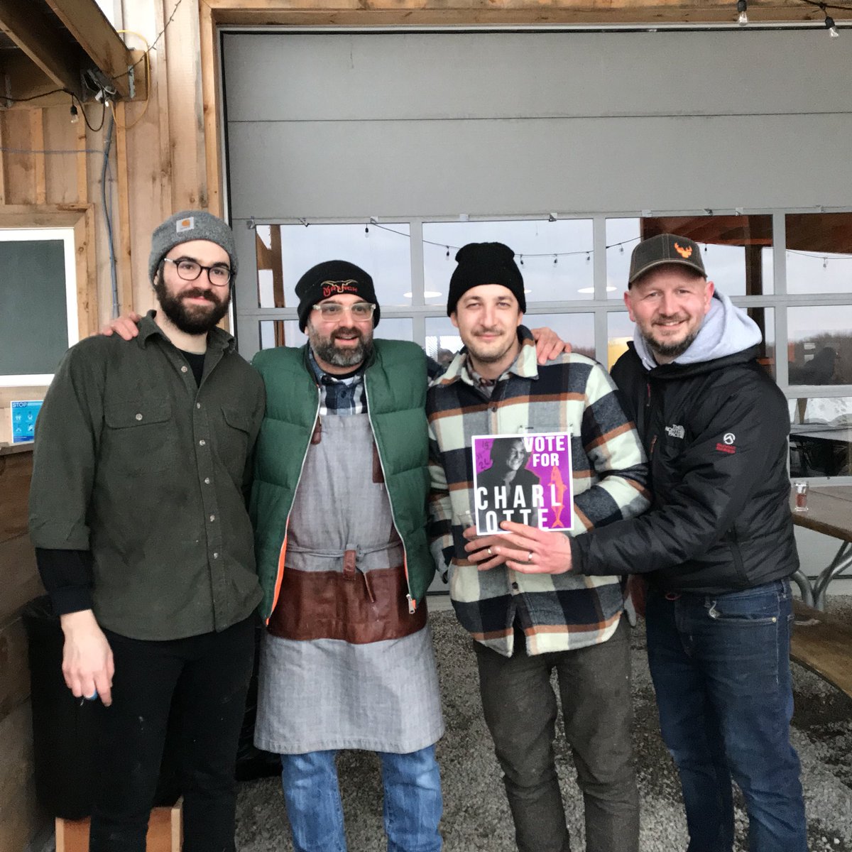 hinterlandwine's tweet photo. ...And the winner is... @AlbertPonzo chefalbertponzo ! Chef & 2 time #hinterlude champion @NeilDowsonPEC lost by 1 vote. #princeedwardcounty https://t.co/RF01TVQwOJ