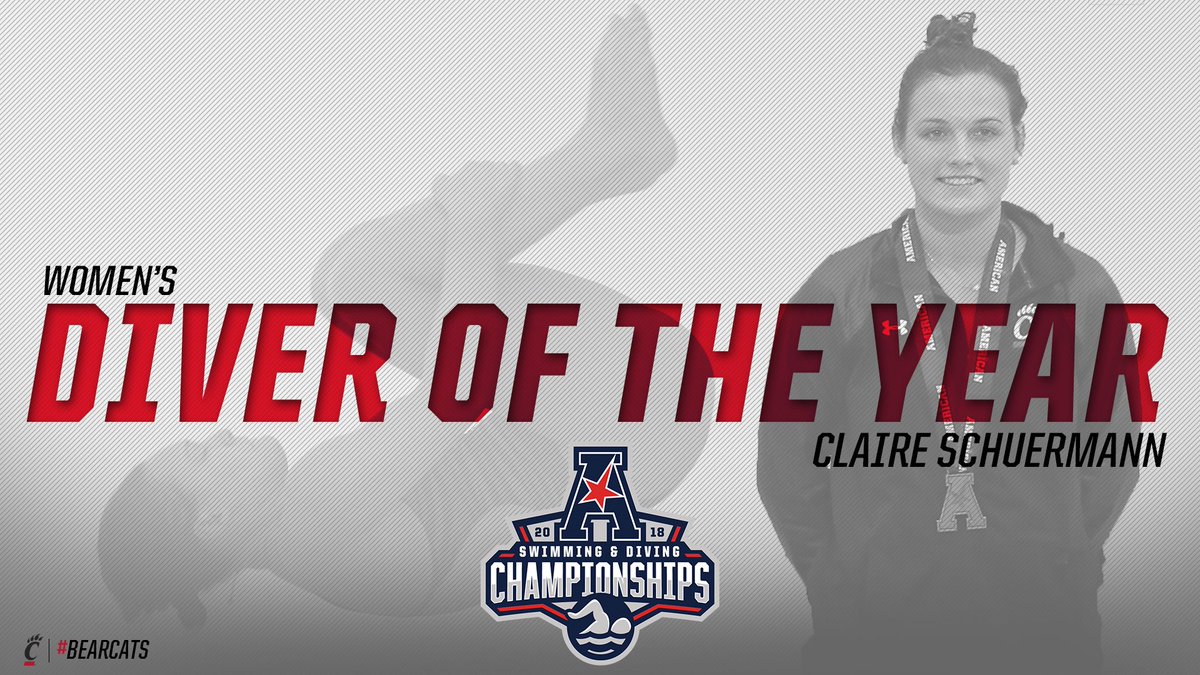 GoBearcatsSWIM's tweet photo. 3⃣ events, 3⃣ medals:
Platform 🥉
3-meter 🥈
1-meter 🥇
Congrats, Claire! #Bearcats https://t.co/RqEXR6vQTz