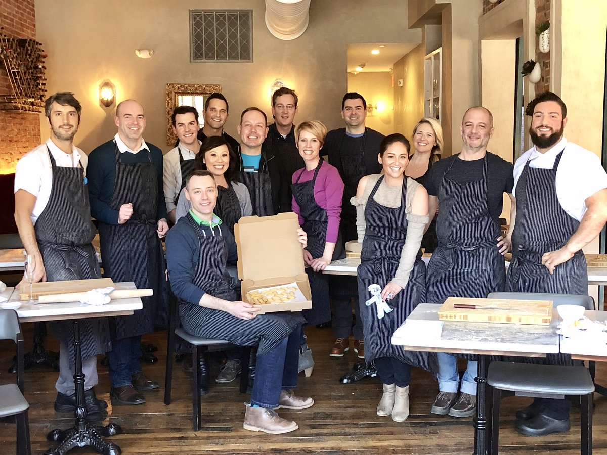 susantran's tweet image. #49/365 Grateful for an afternoon spent with this crew. Happy birthday Tim!!!! #PastaMaking #Eating #Wine @SRVboston! #Gratitude2018 (@LindsayHoey @nicknbcboston)