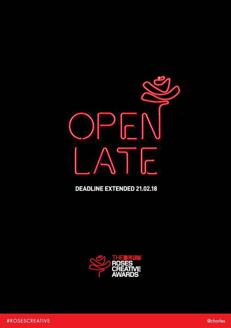 OneMinuteBriefs's tweet image. OMB @ROSESAWARDS #EXTENDEDDEADLINE BRIEF WINNER: @CHORLES  
Winning 1 free entry &amp;amp; 2 x tickets for @TheDrum Roses Creative Awards 2018!! facebook.com/OneMinuteBrief…