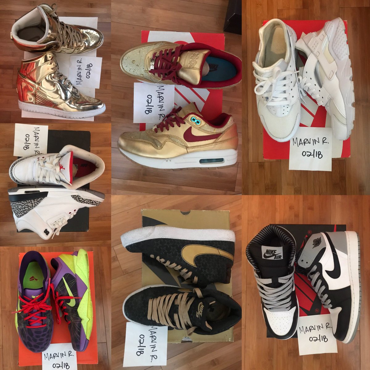 el_marv's tweet photo. Wifey selling some shoes. Help please! Thanks in advance! @KiCKS0L0GY @23penny1 @GiuseppeJoe32 @SneakerSt #baesizes https://t.co/8reuaZKYnT