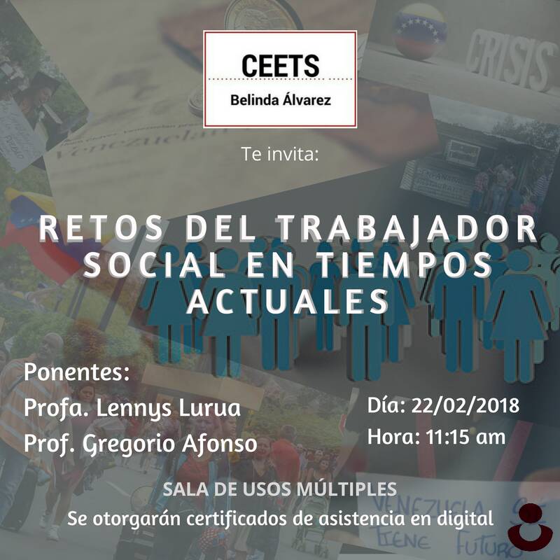 ceetsucv's tweet photo. ETSistas Aqui la primera fecha de nuestro "Ciclo de Foros"
¡Te esperamos! #foro #trabajosocialucv #ceets https://t.co/YbOTDr92hs